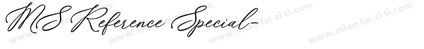 MS Reference Special字体转换